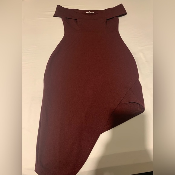 Plum Bodycon Dress Size 0 - Picture 4 of 6